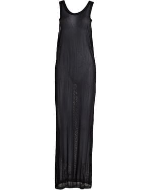 Isabel Benenato Maxi Dress Viscose - Black
