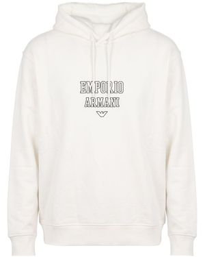 Emporio Armani Sweatshirt Cotton - White