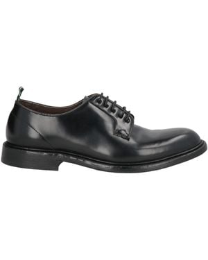 Green George Lace-Up Shoes Leather - Black