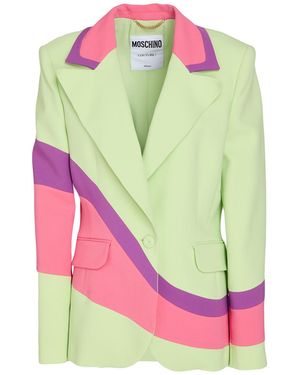 Moschino Blazer Viscose, Elastane - Green
