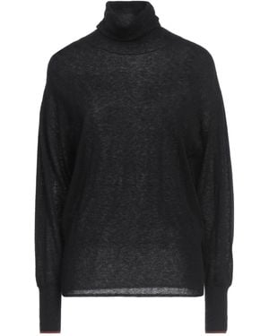 Momoní Charcoal Turtleneck Polyamide, Alpaca Wool, Wool, Viscose - Black