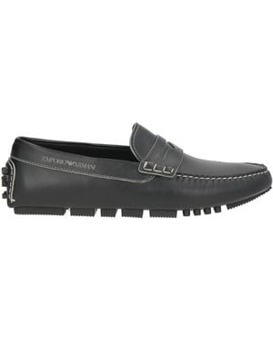 Emporio Armani Loafers Cow Leather - Grey