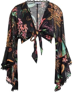 Charo Ruiz Top Cotton, Polyester - Black