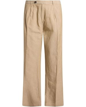 Massimo Alba Trousers Linen, Cotton - Natural