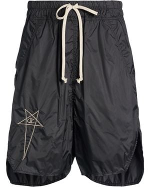 Rick Owens X Champion Shorts & Bermuda Shorts Polyamide - Black