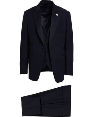 Lardini Suit Wool, Mohair Wool, Polyamide, Elastane - Blue