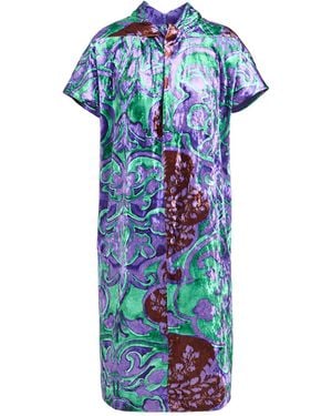 Clips Midi Dress - Blue