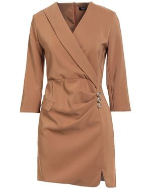 Relish Camel Mini Dress Polyester, Elastane - Brown