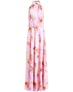 Sogoli Lilac Maxi Dress Polyester - Pink