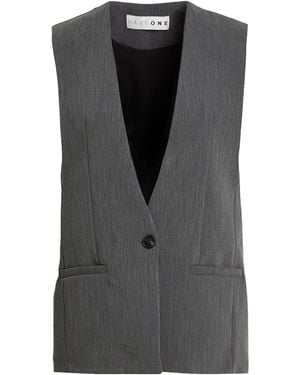 Haveone Tailored Vest Polyester, Viscose, Elastane - Black