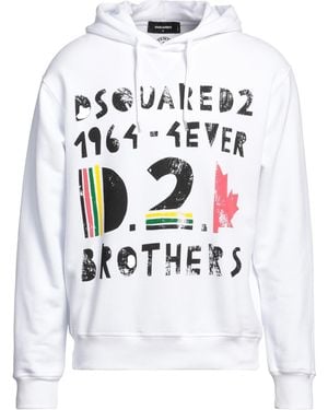 DSquared² Sweatshirt In Cotton - White