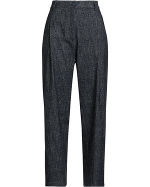 Shirtaporter Pants Cotton, Wool, Polyamide, Polyester - Blue