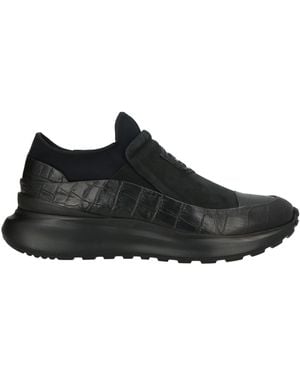 Giovanni Conti Trainers Leather, Textile Fibres, Rubber - Black