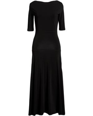 Aspesi Maxi Dress Viscose, Elastane - Black