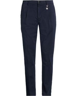 Manuel Ritz Trousers Cotton, Elastane - Blue