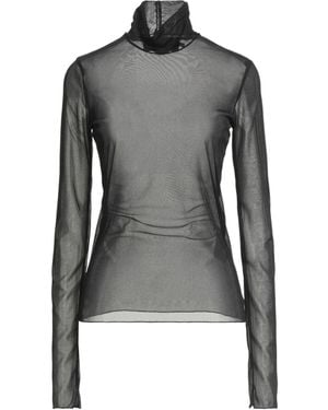 SIMONA CORSELLINI Party Edition Top Viscose, Polyamide, Metallic Fiber, Elastane - Black