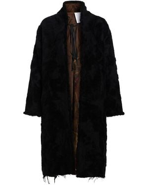 Masnada Coat Virgin Wool, Silk - Black