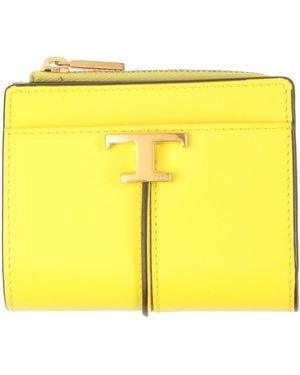 Tod's Wallet Leather - Yellow
