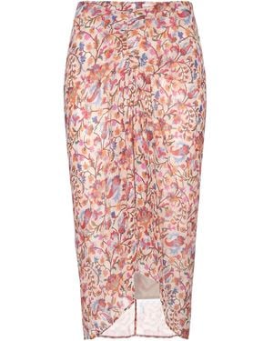 Isabel Marant Cream Midi Skirt Organic Cotton - White
