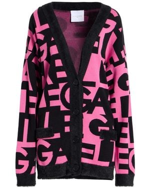 Gaelle Paris Fuchsia Cardigan Viscose, Polyester, Polyamide - Pink