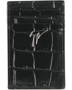 Giuseppe Zanotti Cardholder Leather - Black