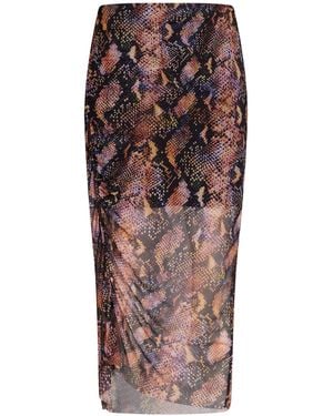 AllSaints Midi Skirt Recycled Polyester, Elastane - Purple