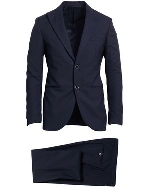 Brando Suit Wool, Silk - Blue