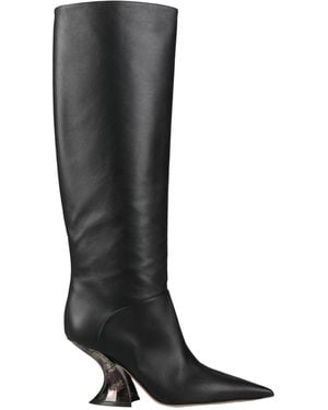 Casadei Boot Leather - Black