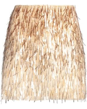 Alberta Ferretti Mini Skirt Silk - Natural