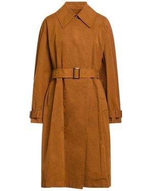 Tod's Tan Overcoat & Trench Coat Cotton, Polyester, Polyamide - Brown