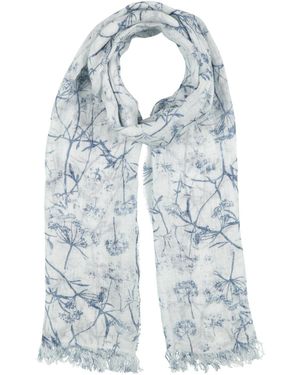 120% Lino Scarf Linen - Blue
