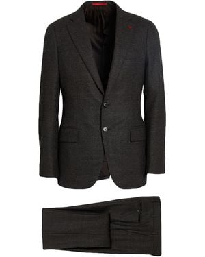 Isaia Dark Suit Wool - Black