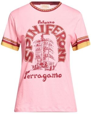 Ferragamo T-Shirt Cotton - Pink