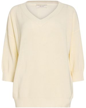 FILIPPO DE LAURENTIIS Ivory Jumper Cotton - Natural