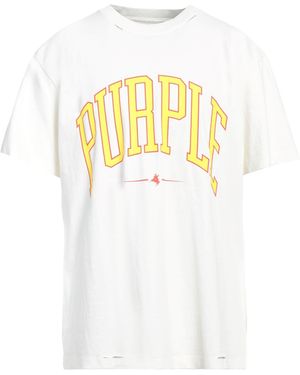 Purple T-shirt - White