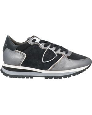 Philippe Model Charcoal Trainers Leather, Textile Fibres - Grey