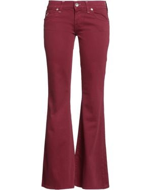 Jacob Cohen Burgundy Pants Cotton, Elastane - Red