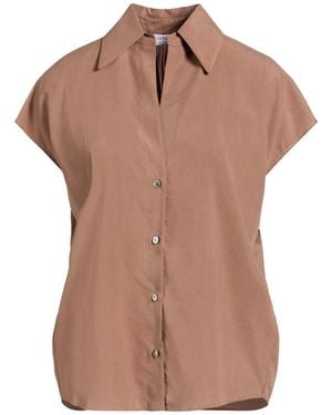 RUE DU BAC Shirt Lyocell - Brown