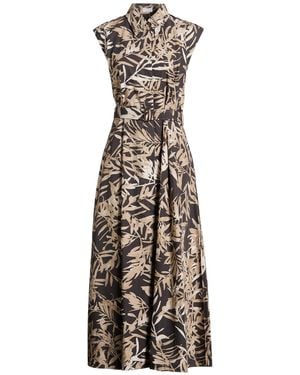 Brunello Cucinelli Charcoal Maxi Dress Cotton - White