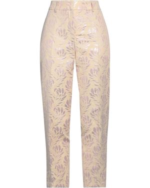 SEVENTY VENEZIA Trousers Polyester, Cotton - Natural