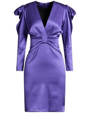 Hanita Mini Dress Polyester - Purple