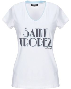 Cristinaeffe T-Shirt Cotton, Elastane - White