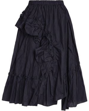 YMC Midi Skirt Cotton - Blue