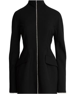 Sportmax Mini Dress Polyester, Virgin Wool, Elastane - Black