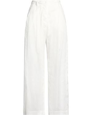 THE LATEST Pants Cotton, Tencel - White
