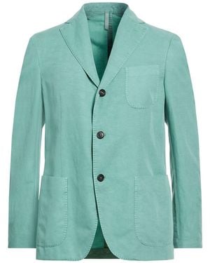 Incotex Blazer Linen, Cotton - Green