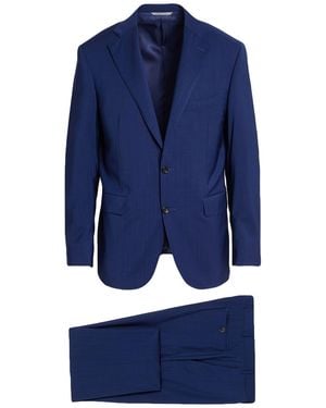 Canali Bright Suit Wool - Blue