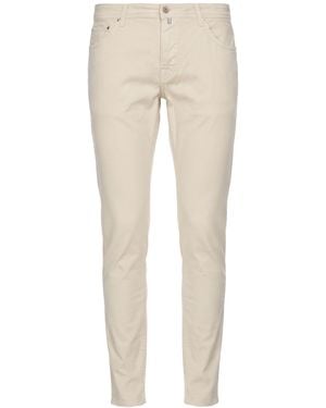 Jacob Cohen Cream Pants Cotton, Elastane - Natural