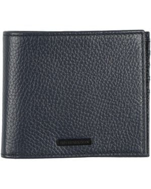 Emporio Armani Midnight Wallet Cow Leather - Blue