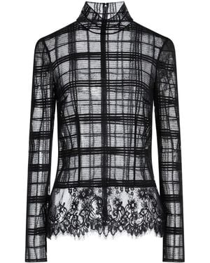 Alberta Ferretti Top Polyester - Black
